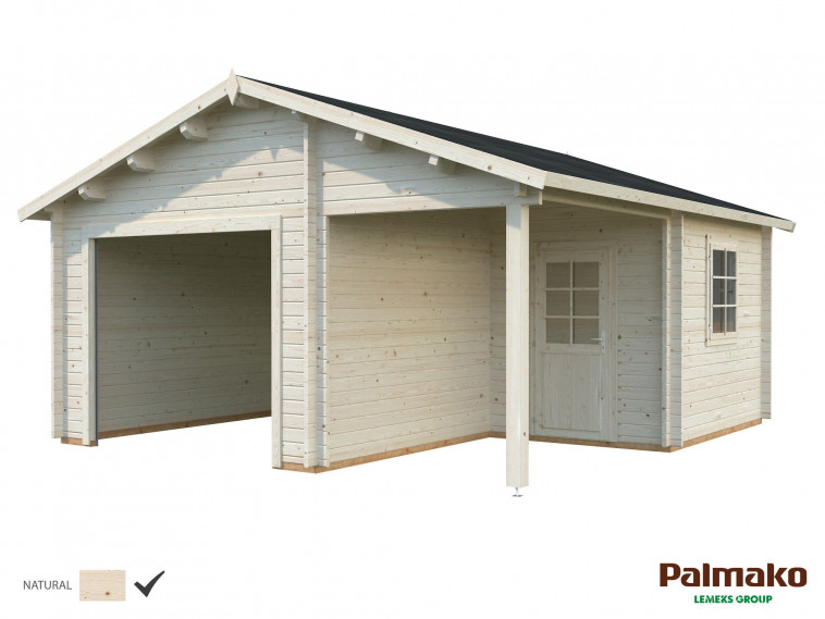 Garaje Roger 21,9+5,2 m² · Garaje Madera · Tienda Modulexter