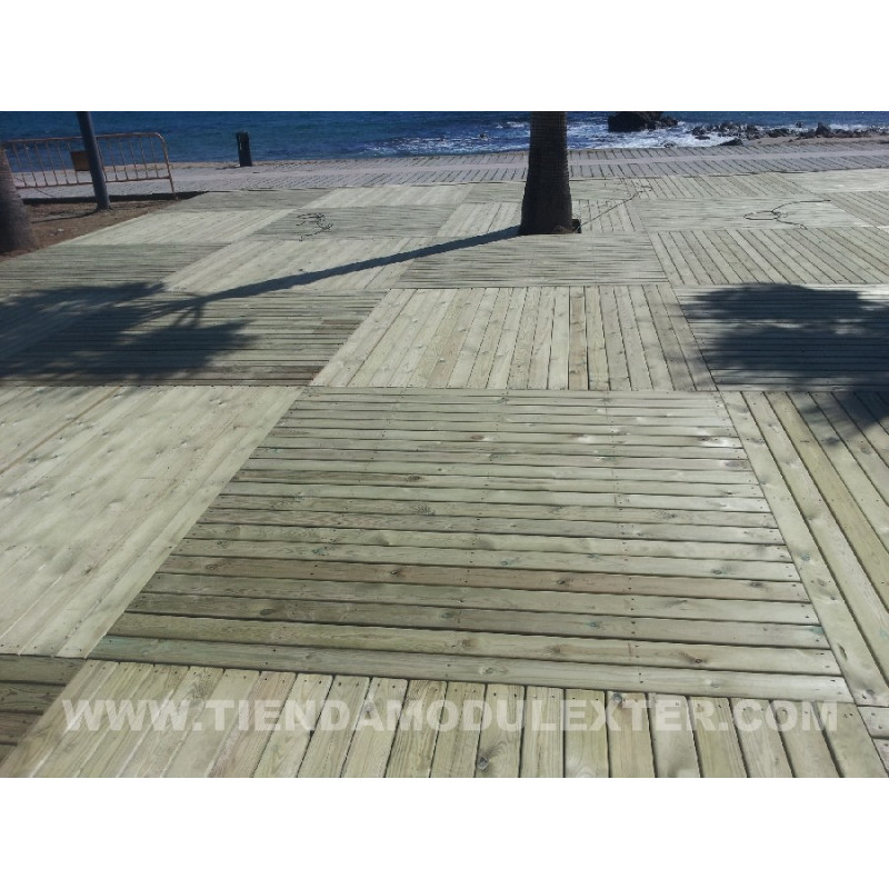 Tarimas de madera con estructura Tiendamodulexter