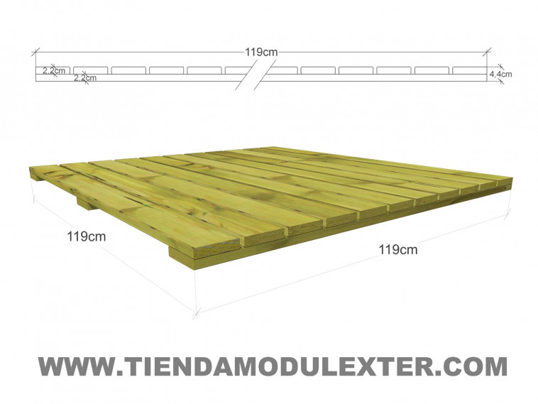 Tarimas de madera Tiendamodulexter