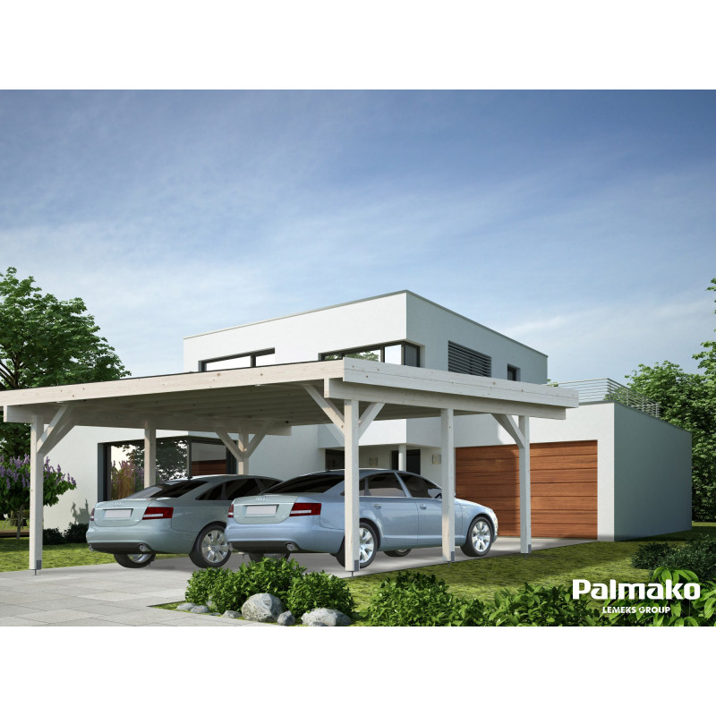 Carport Karl 20,6 m² · Carport Jardín Madera · Tienda Modulexter