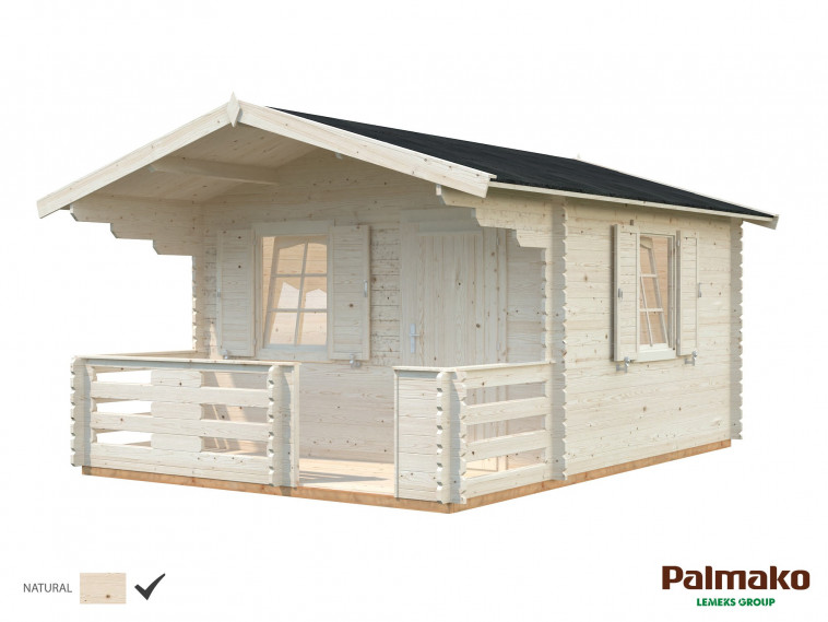 Cabaña de Madera Emma 10,4+4,2 m²