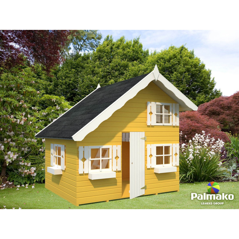 Casita infantil de madera Palmako tom 3.8 m2 258 x 224 cm 101091 (Suelo  incluido) DESCARGA A SUELO INCLUIDA