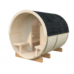 Sauna de madera Anita 1,3+0,7 m²