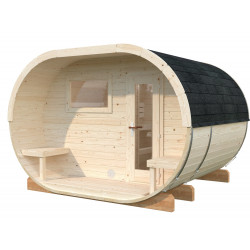 Sauna de madera Anette 3,0+1,5 m²