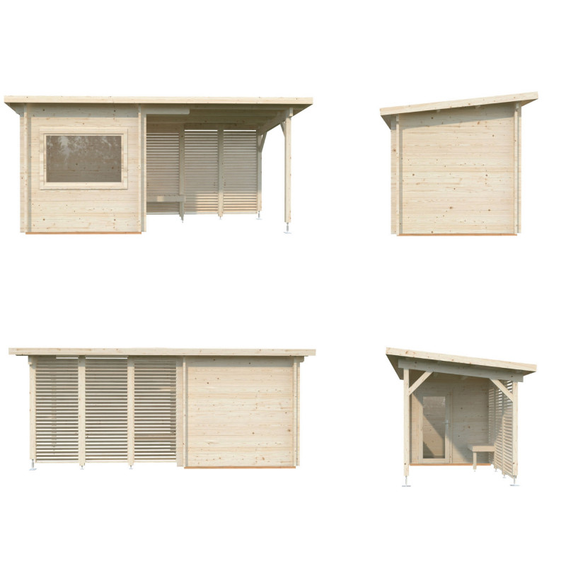 Sauna de madera Sanna 4,1+5,9 m² · Sauna Madera · Tienda Modulexter