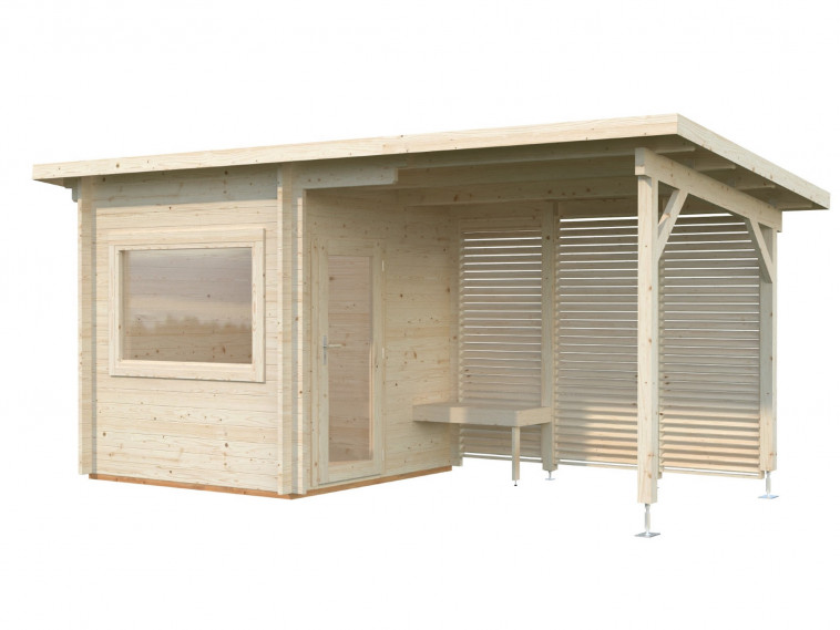 Sauna de madera Sanna 4,1+5,9 m²