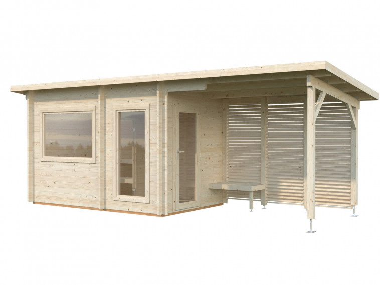 Sauna de madera Sanna 6,8+5,9 m²