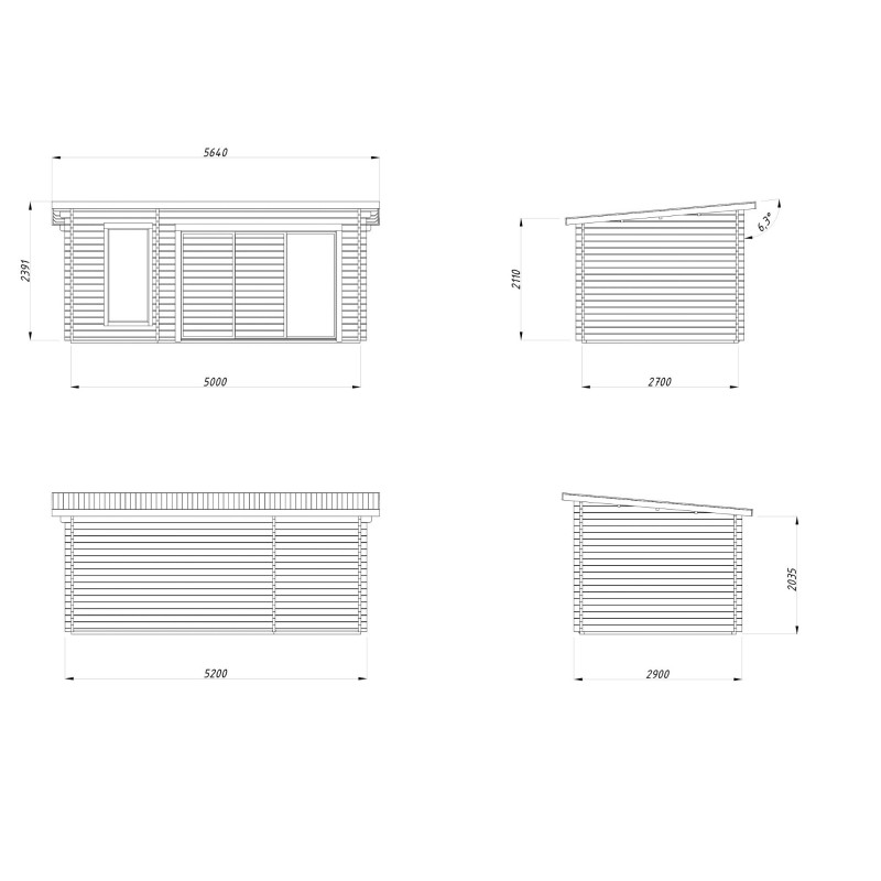 Sauna Sanna 12,8 m² Slide · Sauna de Madera · Tienda Modulexter
